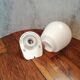 Ovoid wall lamp in earthenware and glass ø20