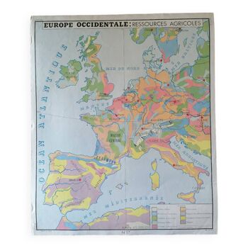 Former rossignol school map of europe.