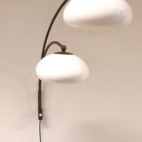 Space Age mushroom doublet arc wall lamp with , Dijkstra 1970s