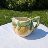 Pot à lait en barbotine motif citrons