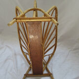 Magazine rack wicker of the 1960s