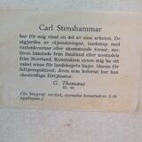 Carl Stenshammar, Swedish Landscape, 1950s, Oil on Canvas, Framed