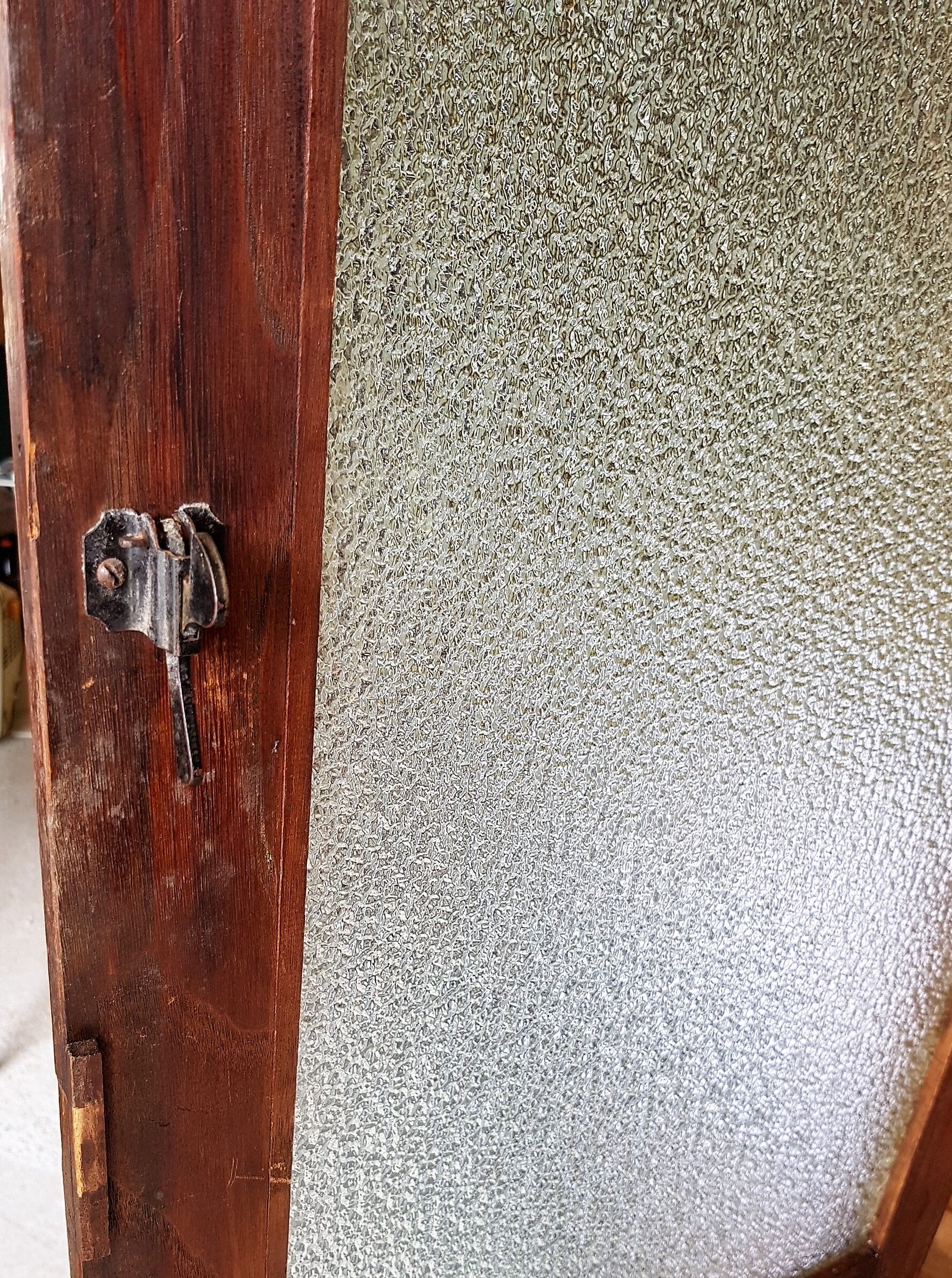 Cabinet old type pharmacy two wooden doors granitées
