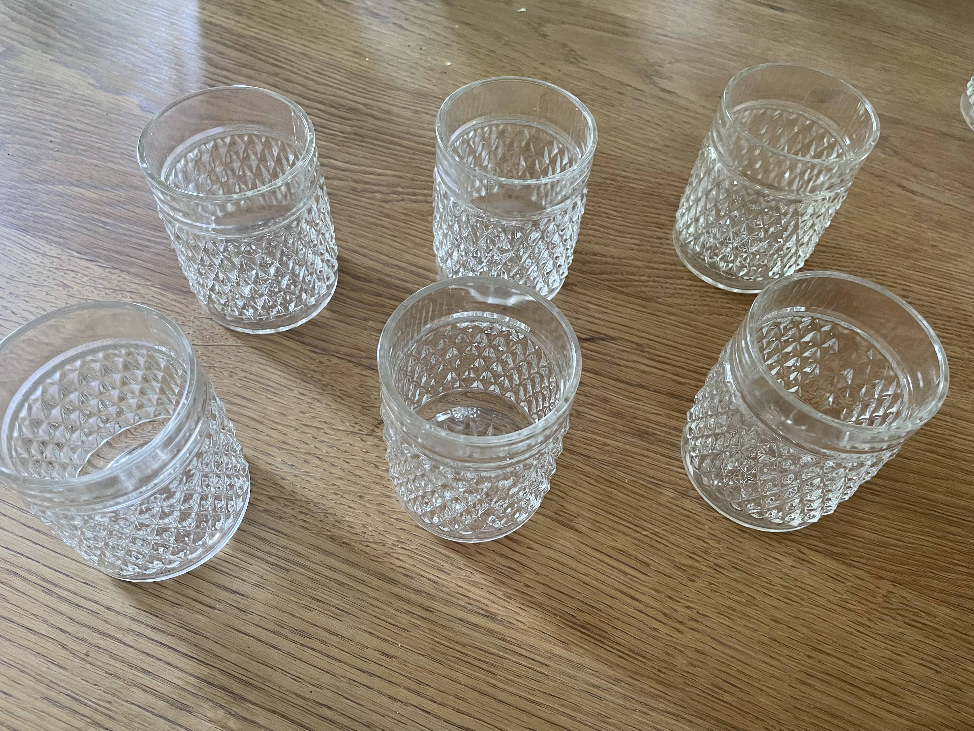 6 whiskey glasses