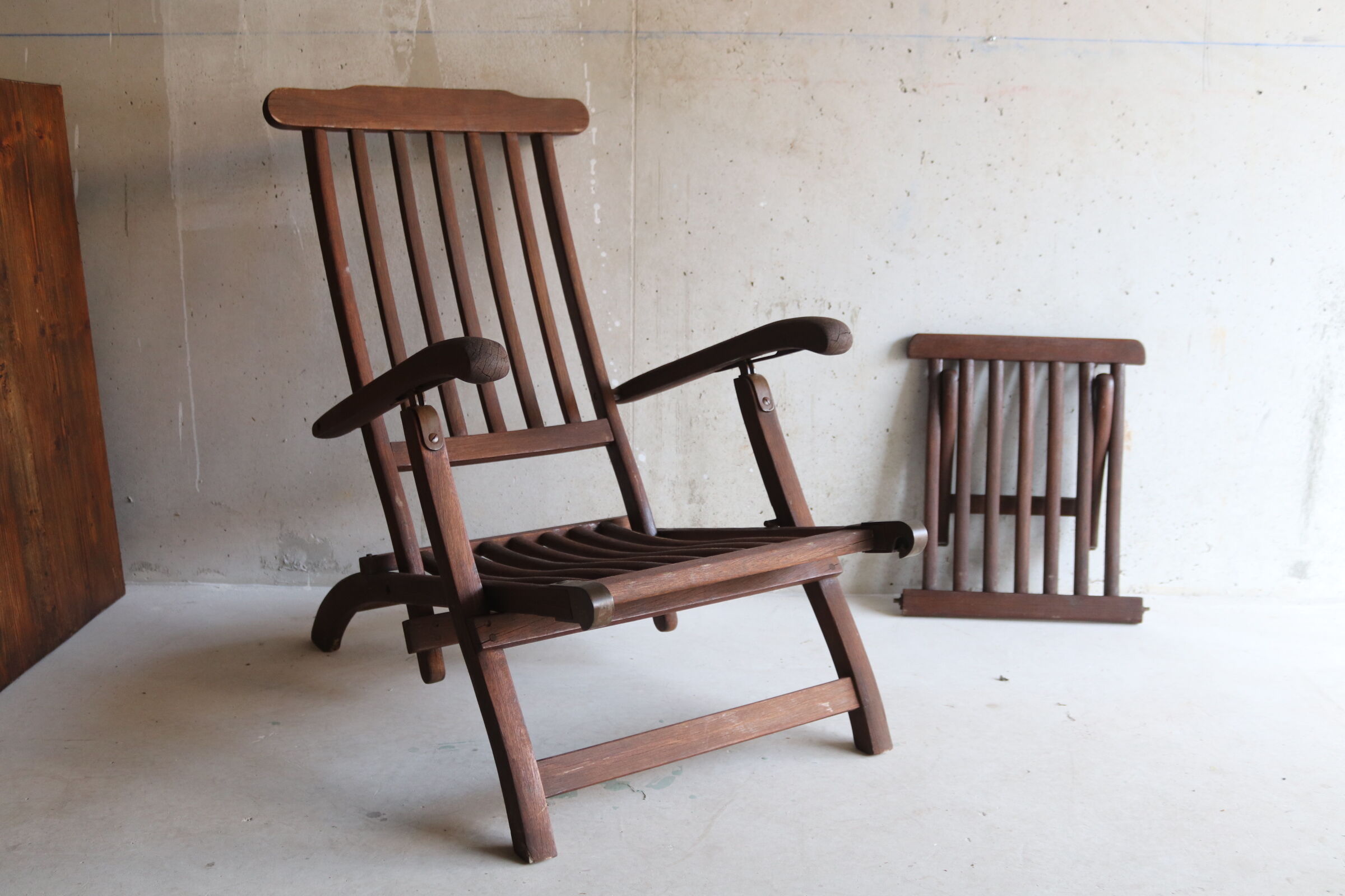 Chaise longue de jardin vintage