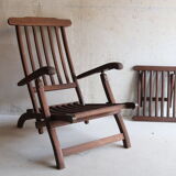 Vintage garden chaise longue