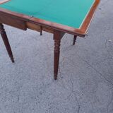 19th century mahogany games table, console