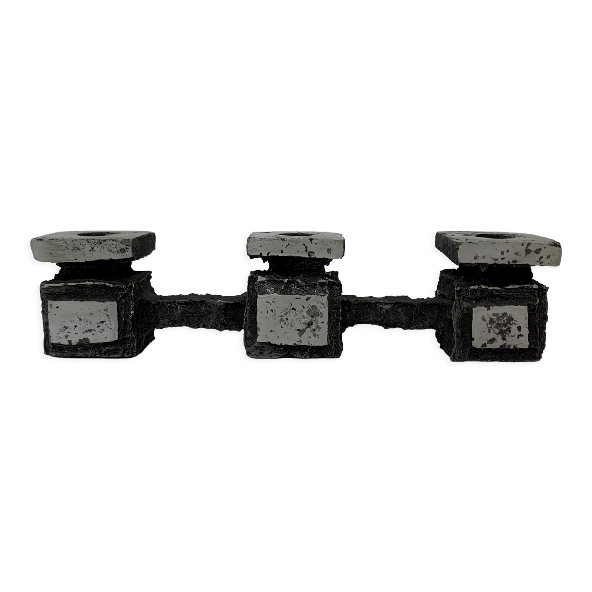 Mid-century design brutalist candle holder , 1970’s