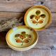 4 deep plates "Fuego" Gien France