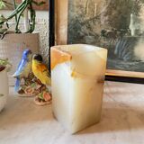 Rectangular alabaster vase