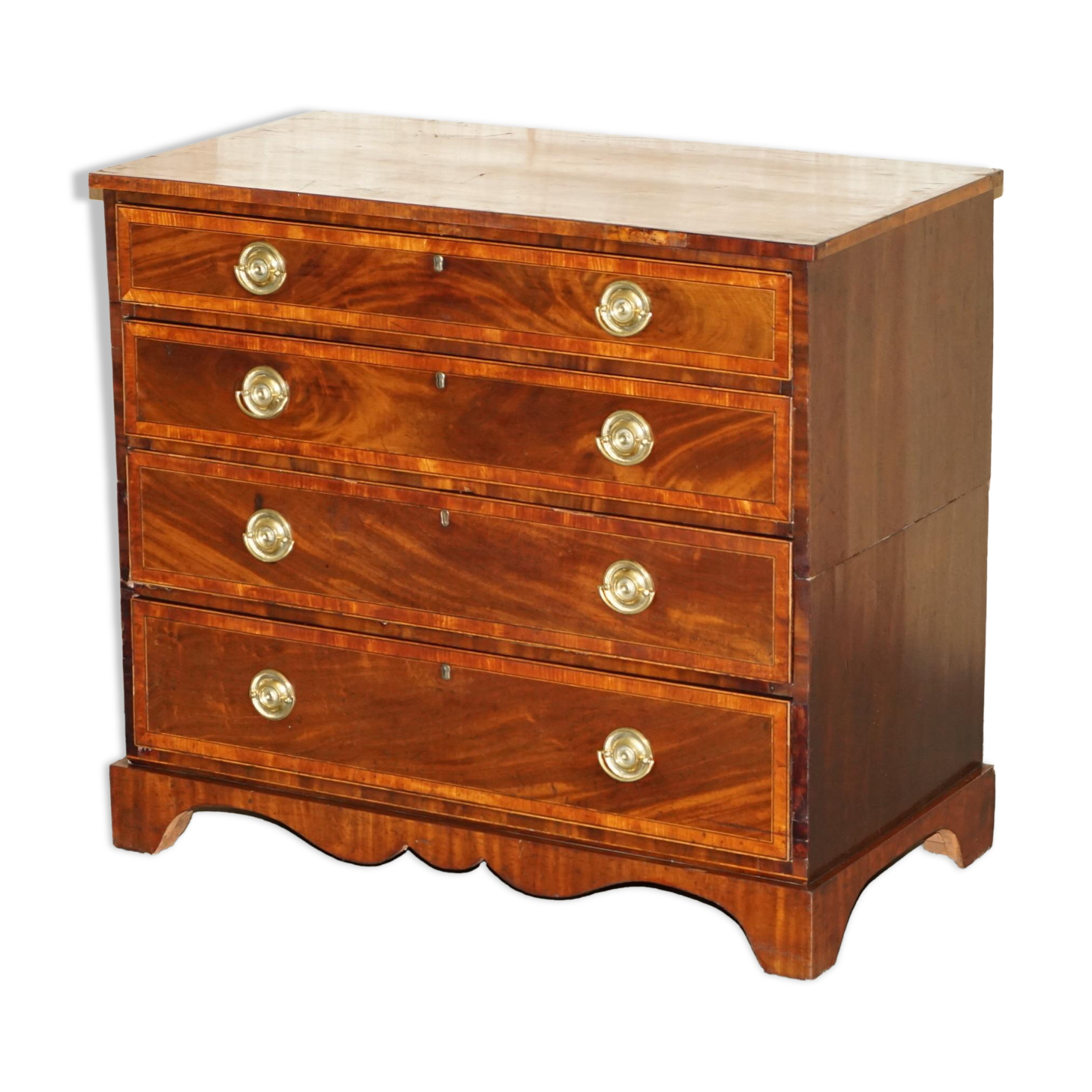 George III Georgian commode attributed to Gillows of Lancaster