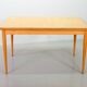 Large Extendable Solid Beech Wooden Dining Table Arno Lambrecht style 1950s
