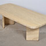 Travertine coffee table