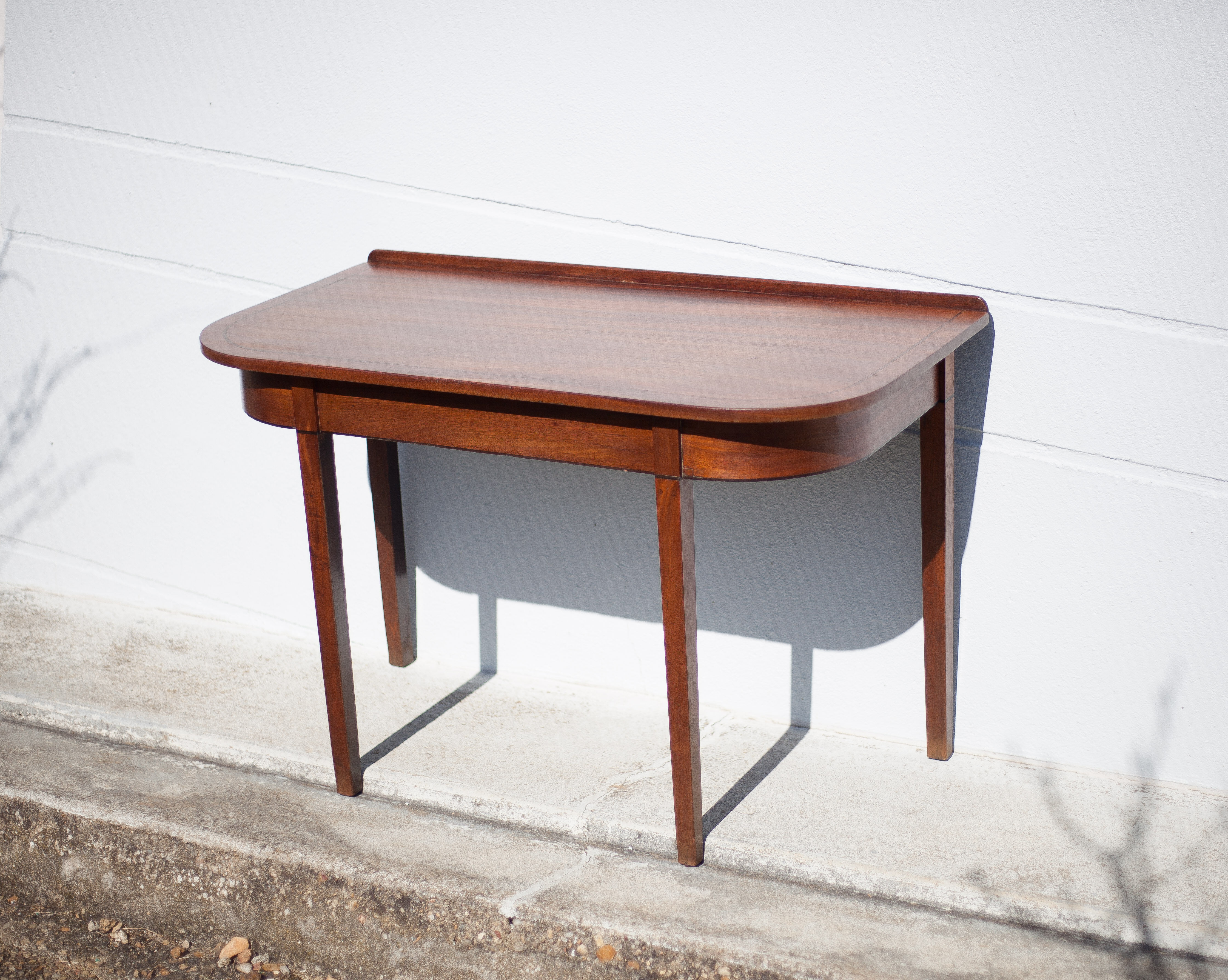 Wood console, marquetry, English furniture, James Reeve Ltd, wood furniture