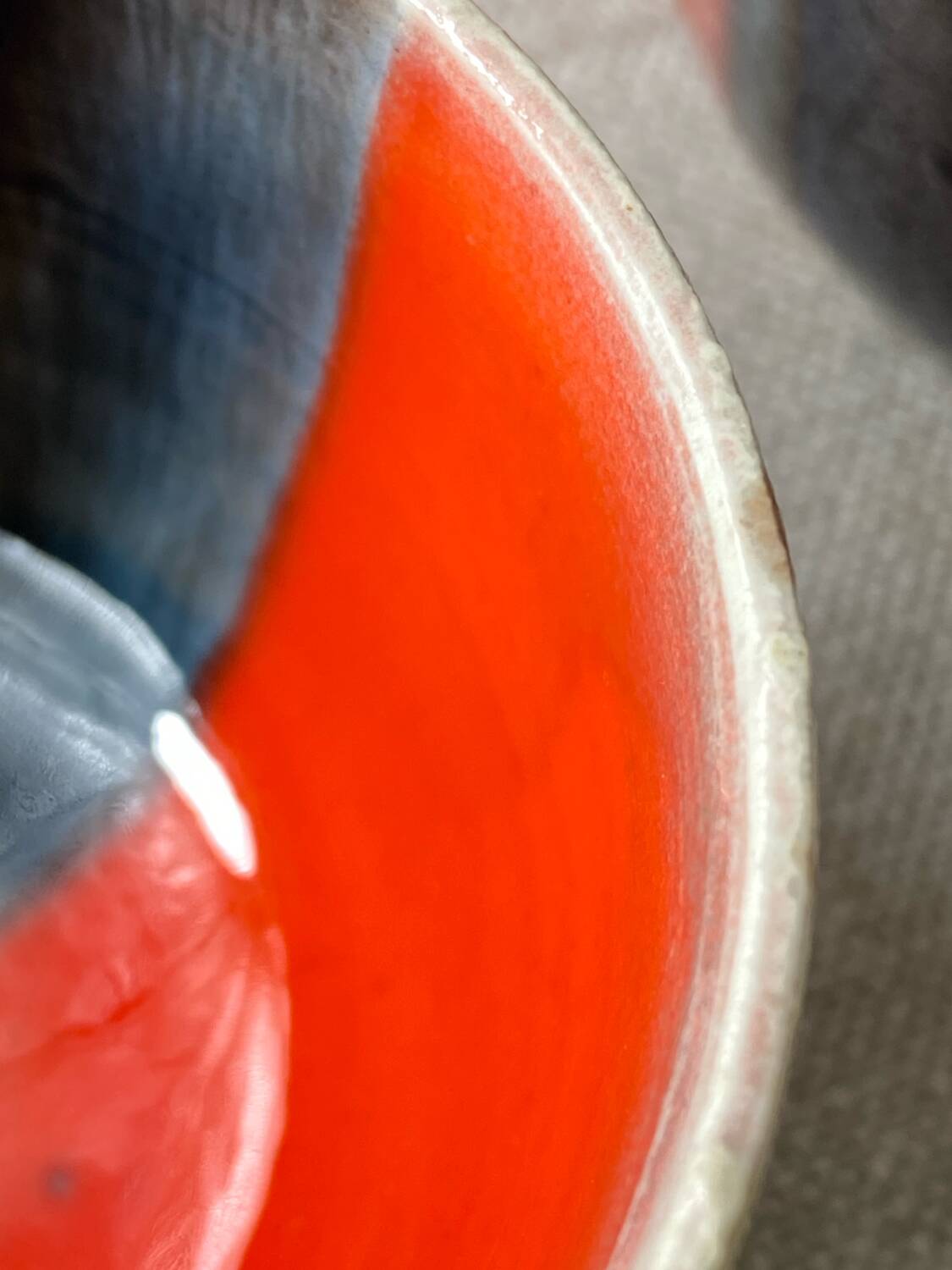 Six Vallauris ceramic coffee cups