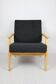 Fauteuil boucle noir danois, 1970s