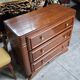 Art Deco commode in mahogany and stained wood
