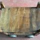 Vintage industrial servant in Teck wood and steel