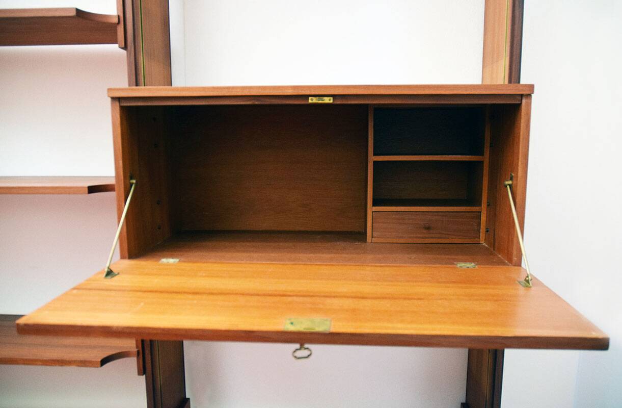 Teak bookcase by Esposizione Permanente Mobili Cantu' 1960s