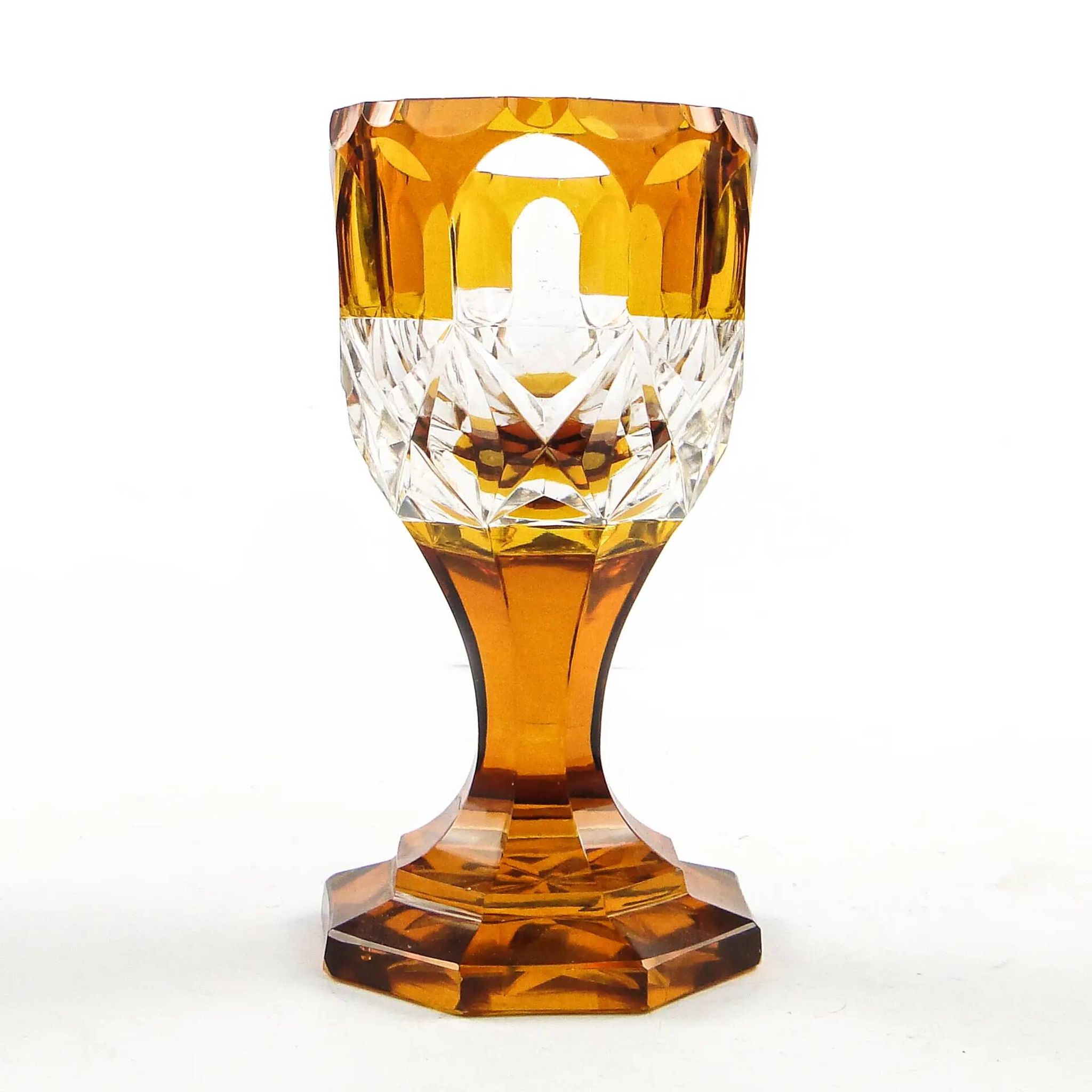 Verre Art Déco, Tchécoslovaquie, années 1930