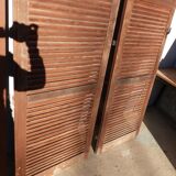 wooden shutters 3 leaves width 210 cm height 228 cm