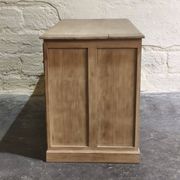 Desk in solid elm with natural airbrushing