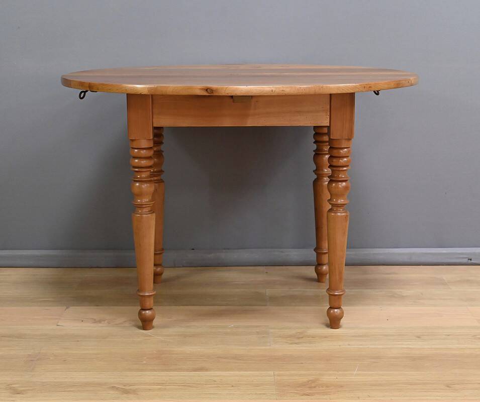Cherrywood Extending Table, Louis-Philippe Style – 1900
