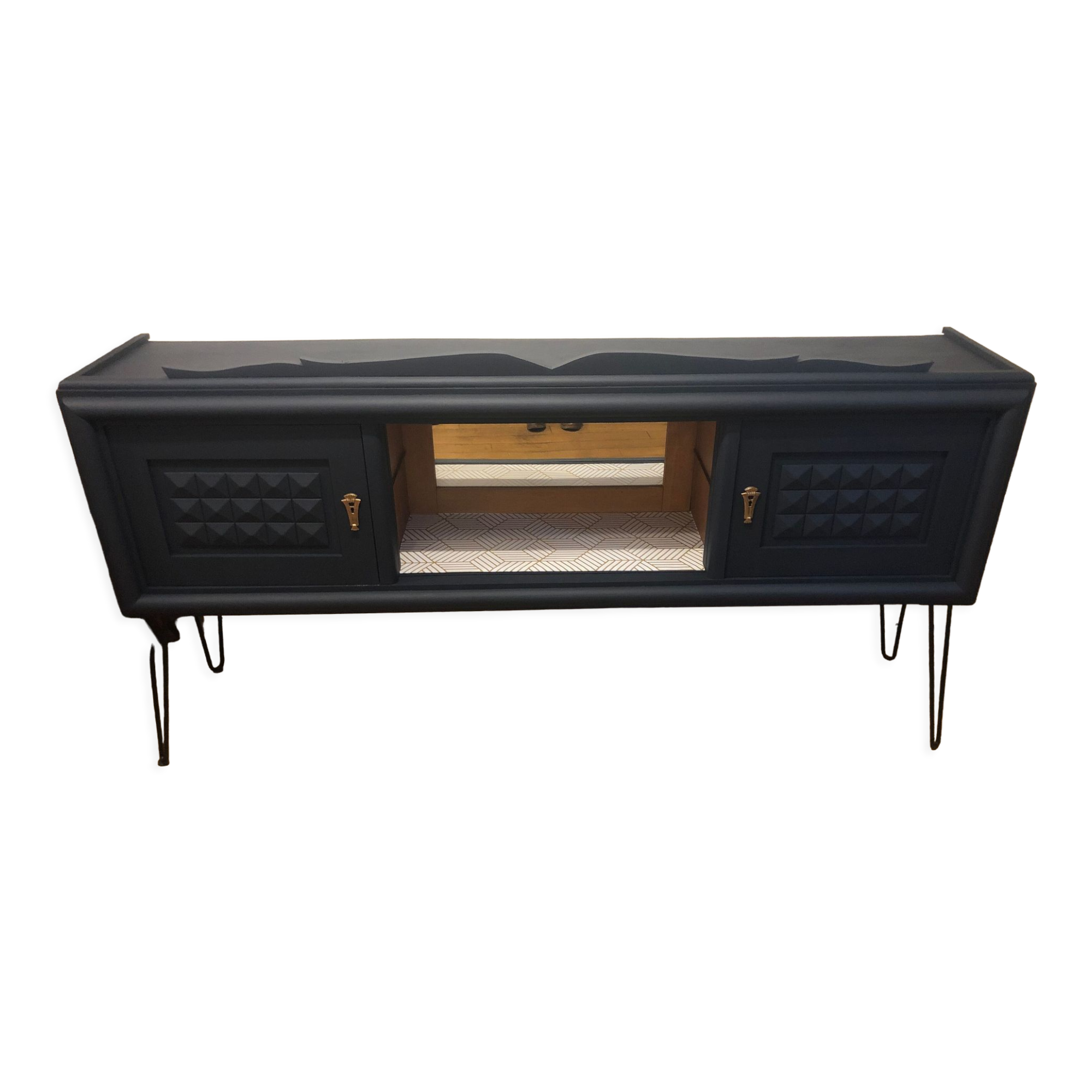 Art Deco blue sideboard