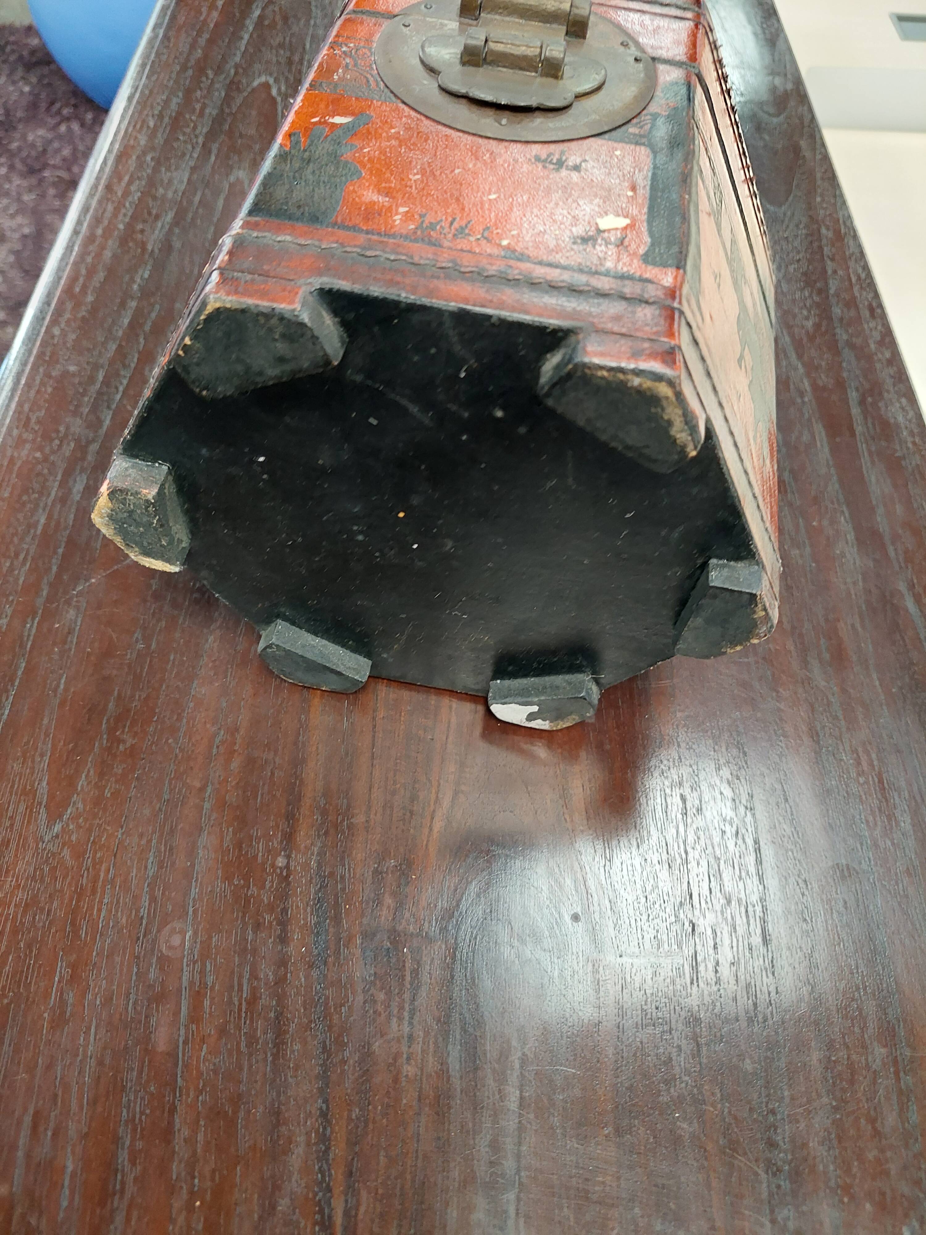 Used octagonal Chinese chest