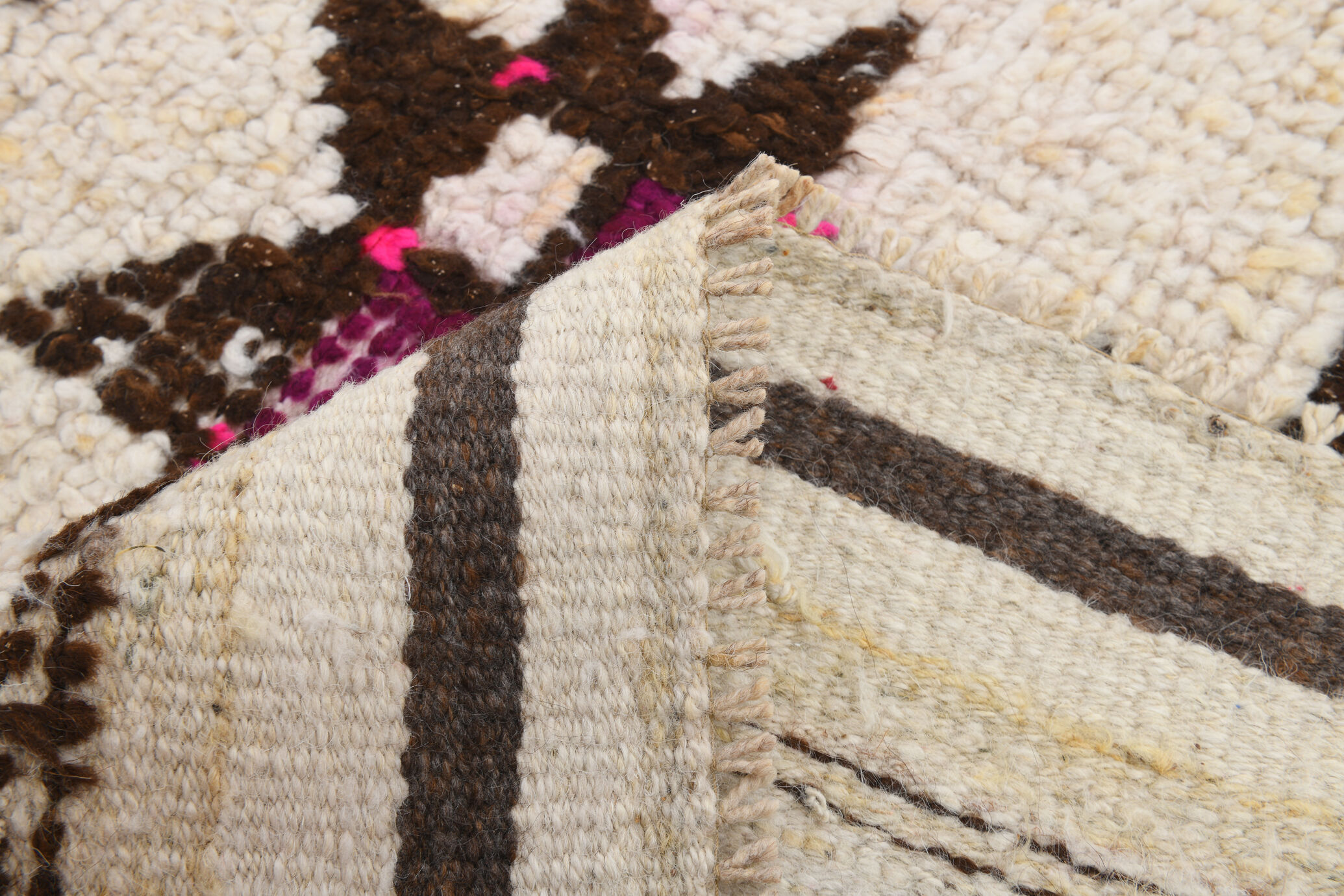 Tapis coureur beige & marron