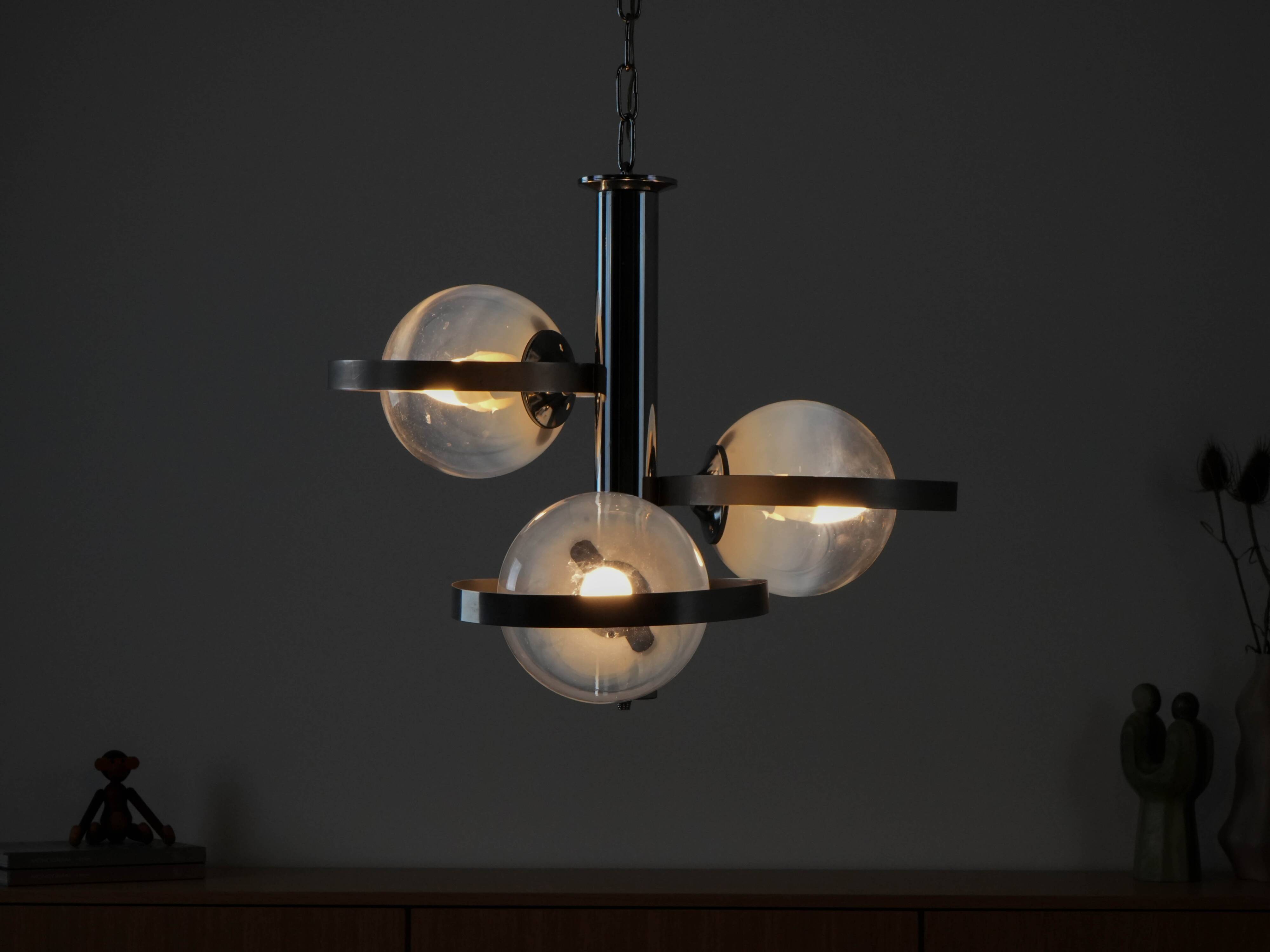 Pendant lamp, Space Age, 1970s, manufactured in Italy