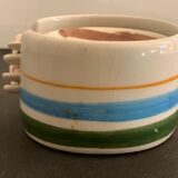 4 individual Italian ceramic stackable ashtrays with women's faces