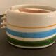 4 individual Italian ceramic stackable ashtrays with women's faces