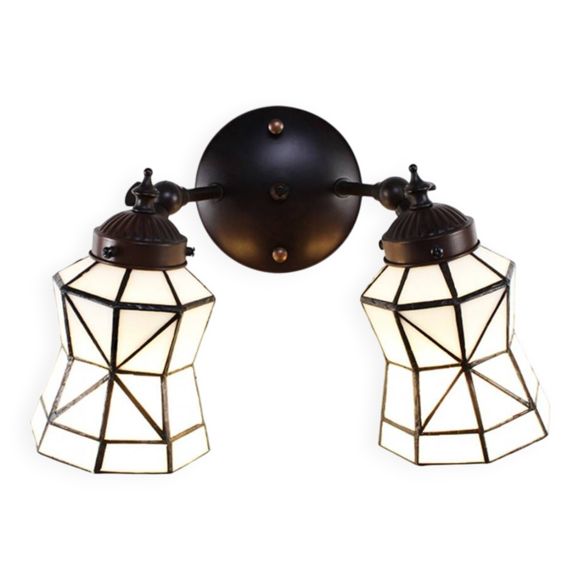 Double Tiffany wall lamp