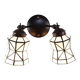 Double Tiffany wall lamp
