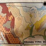 Ancienne planche scolaire Etats-Unis