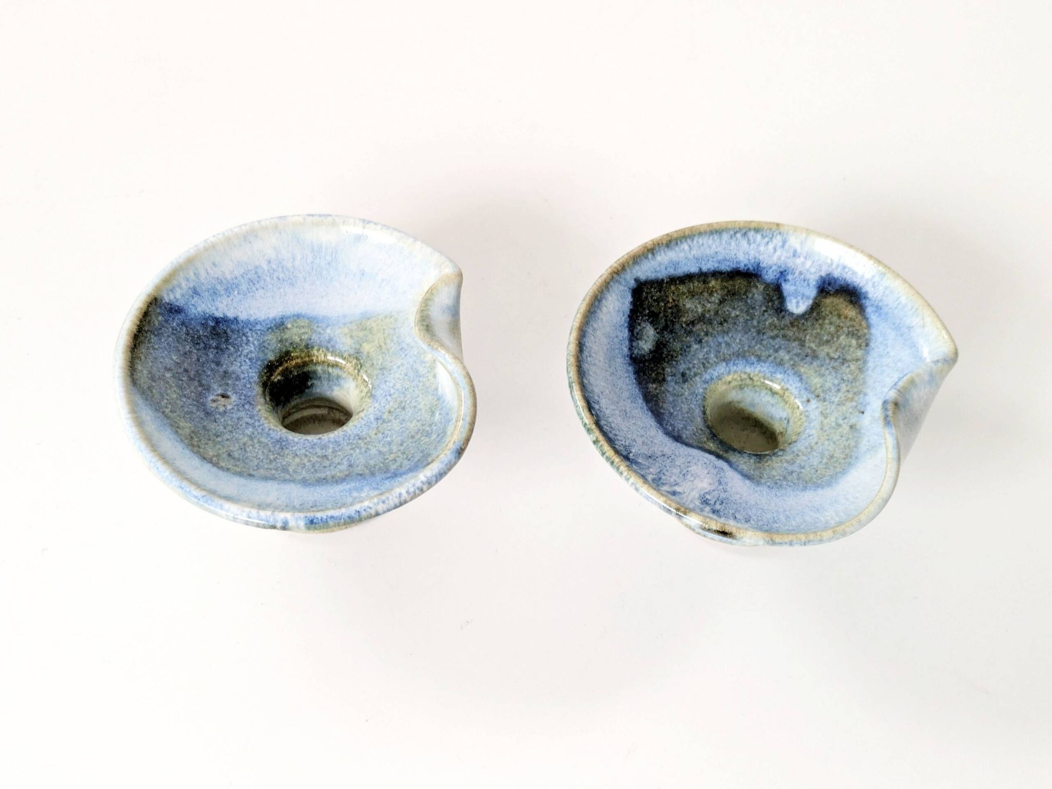 Pair of ceramic candle holders, West German, Till Sudeck, 1960s.