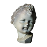 Child plaster bust signed Nelson late 19th century early 20th