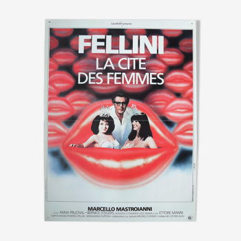 Affiche de cinéma originale "La cité des femmes" Fellini