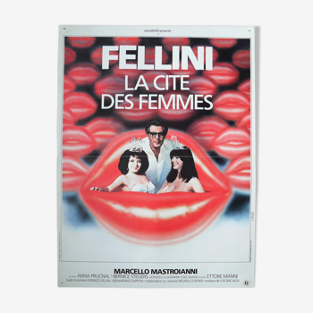 Original movie poster "The city of women" Fellini