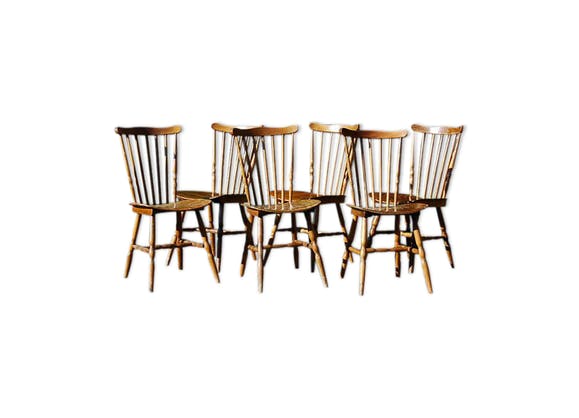 Set de 6 chaises bistrot baumann