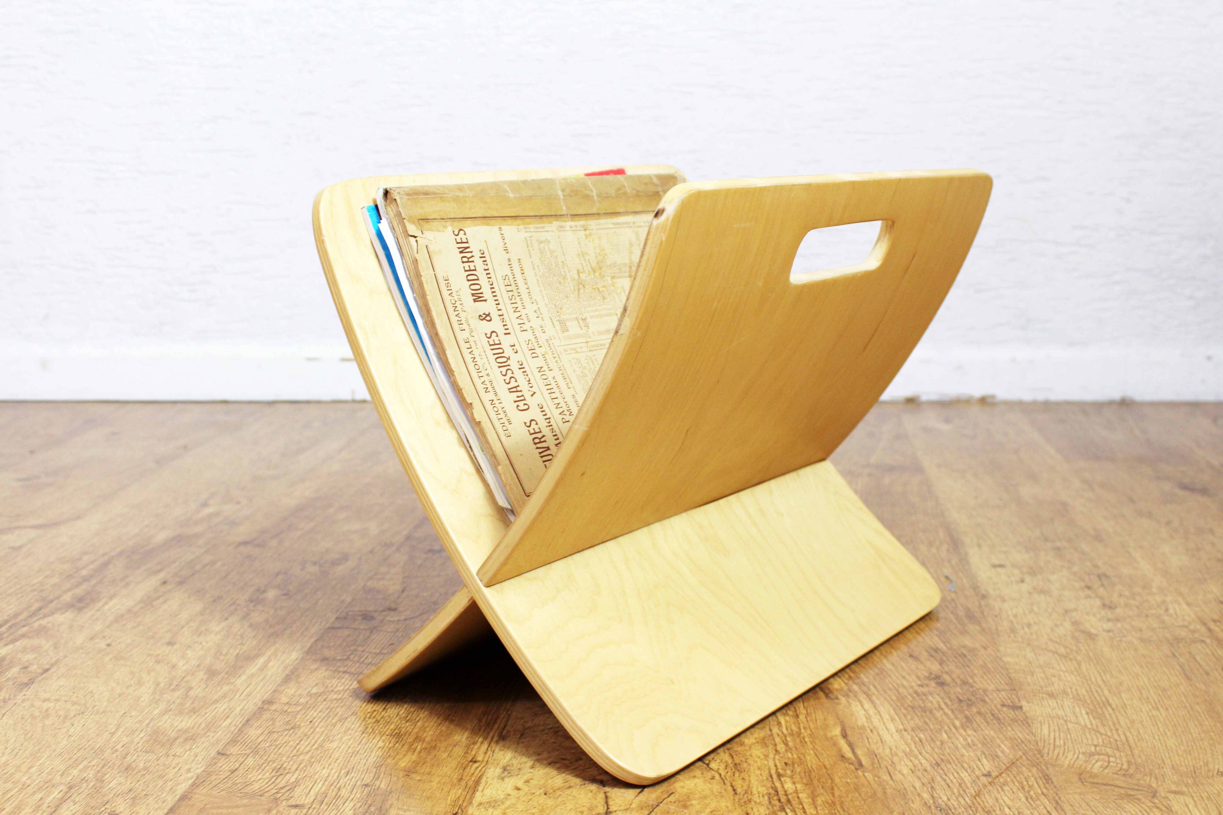 Porte-revues en contreplaqué cintré, 1980