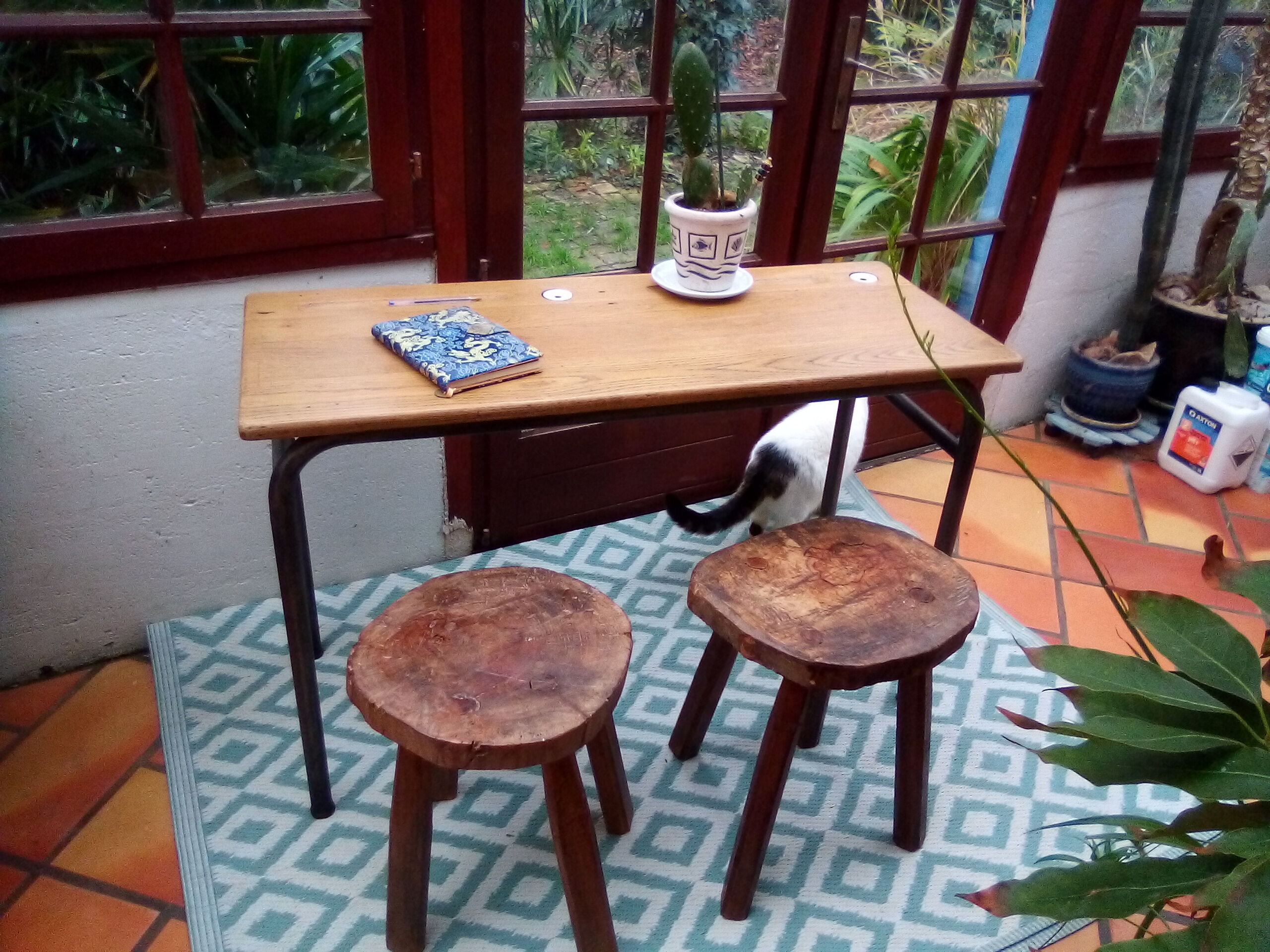 Double school boy desk