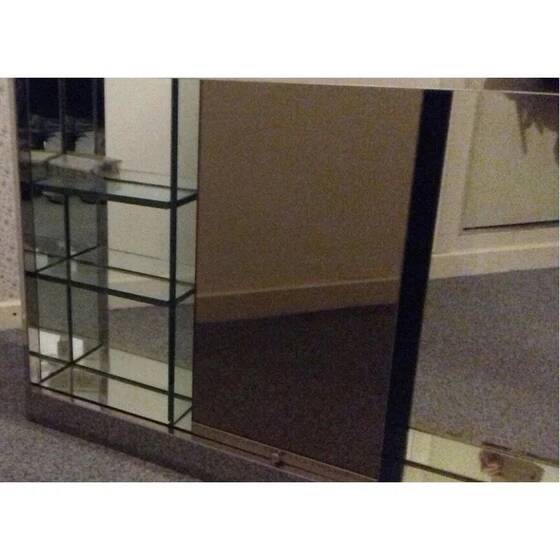 Vintage glass bathroom cabinet for Lupi Cristal Luxor