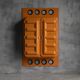 Edition Somop Wardrobe in Orange Molded Plastic, France, 1970s