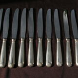 11 Christofle table knives model coquille vendôme