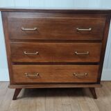 Vintage chest of drawers compass feet