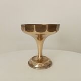Coupe sur pied ancienne art déco en laiton doré
