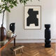 Peinture originale abstraite, Signe noir B04
