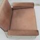 1960s chair leather brown, Dieter Rams